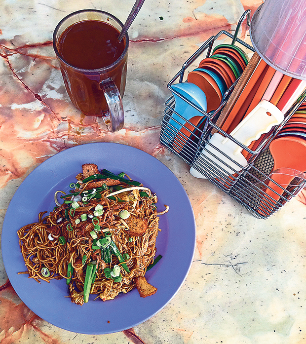 Start your day with a plate of Emperor Noodles at Pasar Desa Setapakmarket under the trees at Pasar Desa Setapak