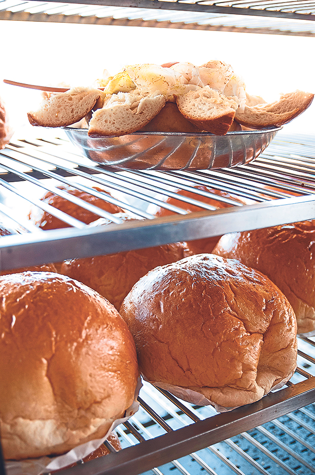 The Lucky King buns are large enough to share between two to three people and are usually sold out by lunchtime