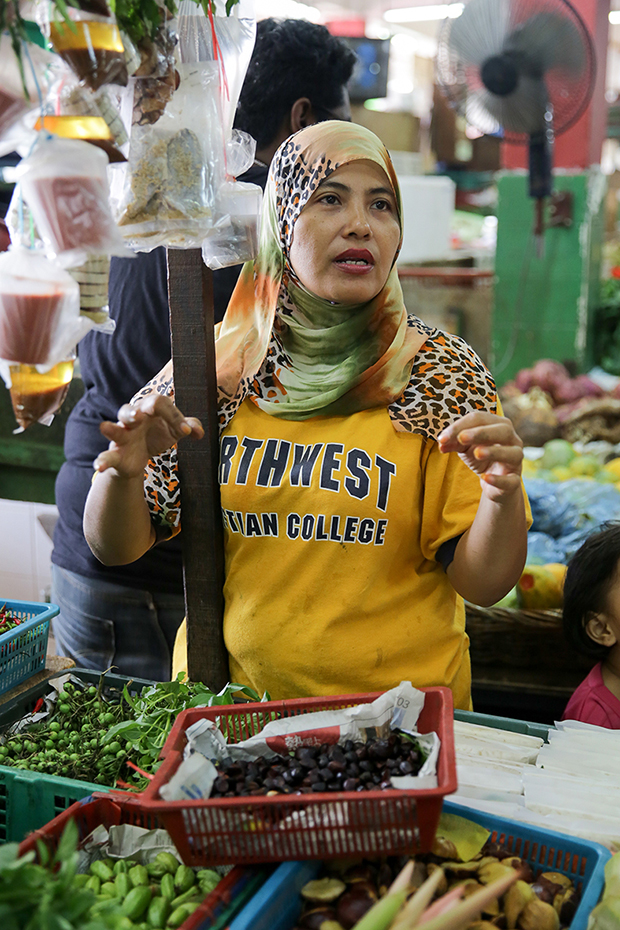 Second generation stall owner Rohani Hassan has unusual items at her stall