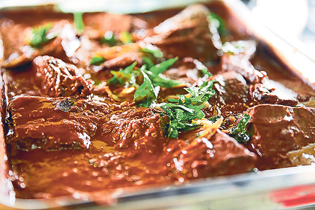 One of their signature dishes is the daging masak hitam that takes about two days to prepare