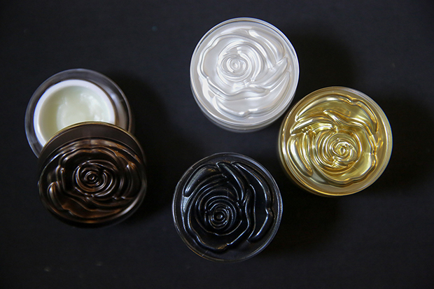The Aspirations range revolves around the rose, from inspiration to scents and packaging