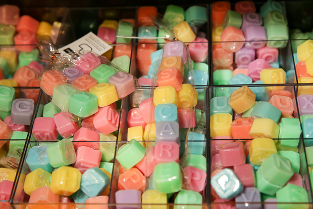 One of the products from i’ll studio is this colourful alphabet soaps in collaboration with Savonie