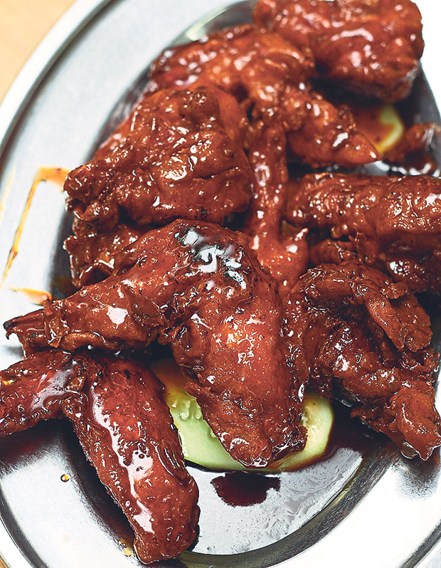 Sticky and delicious Marmite chicken wings from Cai Ji