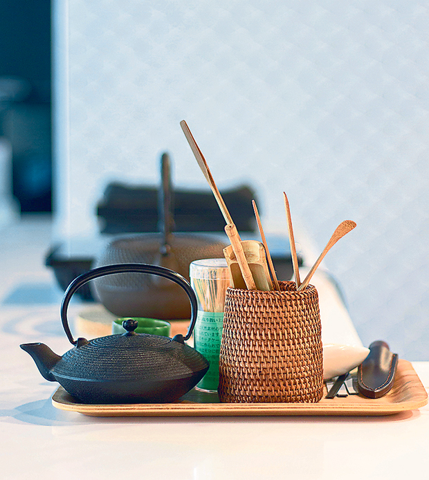 Tea paraphernalia: from a cast iron tetsubin kettle to a bamboo matcha whisk