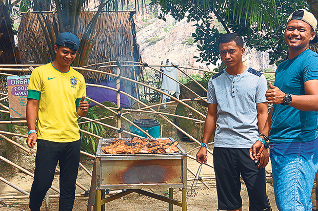 Barbecue pits are available for rent, just bring your own food