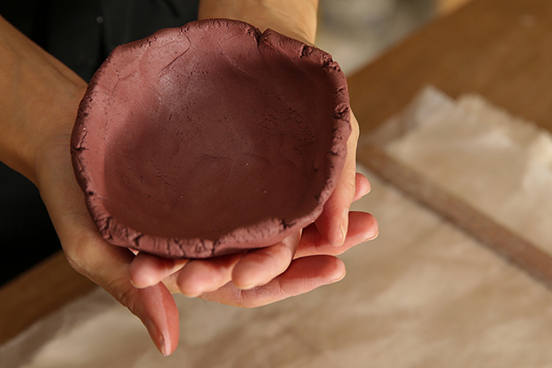 Using the hand-pinching technique can yield interesting irregular shapes