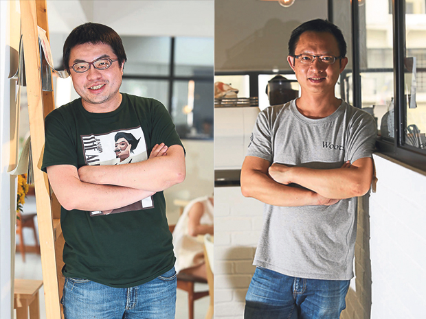 Caldo Café’s Bear Lee was a coffee pioneer in Malaysia, having started Café Olé in Changkat Bukit Bintang in 2006 (left). Caffè Italiano Cavaralli’s Hugo Guo is a veteran coffee roaster with over 20 years of experience (right)