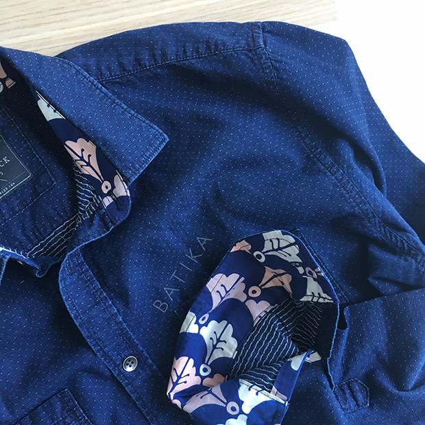 You can customise any clothing item by adding a batik touch to it.
