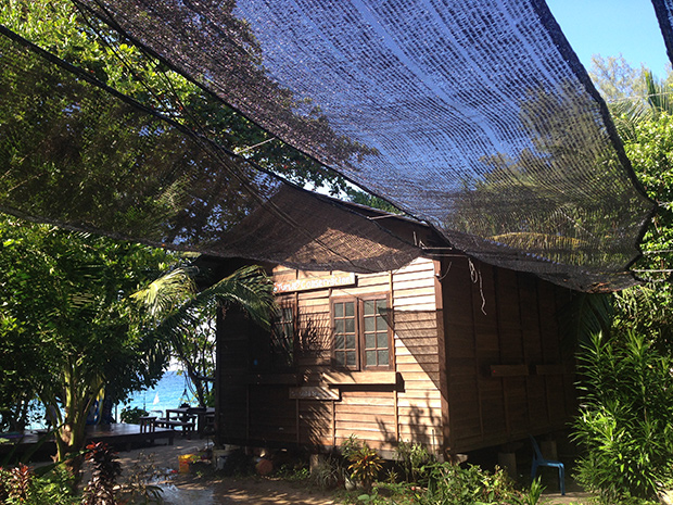 This wooden chalet serves as the Turtle Conservation Centre at Bubbles.
