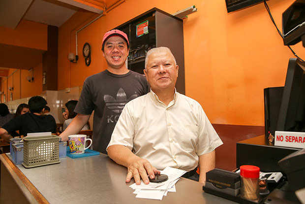 Chin Chuan Sin (left) and his father Chin Gok Tan from Restaurant Well Cook Gourmet.