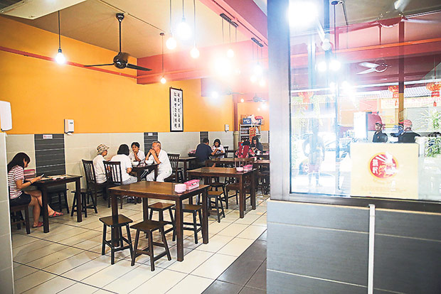 Customers trickle in early in the morning to grab their breakfast or early lunch.