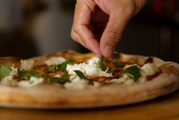 Only the best and freshest ingredients are used for the sourdough pizzas.