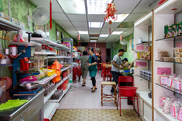 Besides Nyonya chang, East & West Rendezvous Café also sells a variety of Nyonya kuih and cookies.