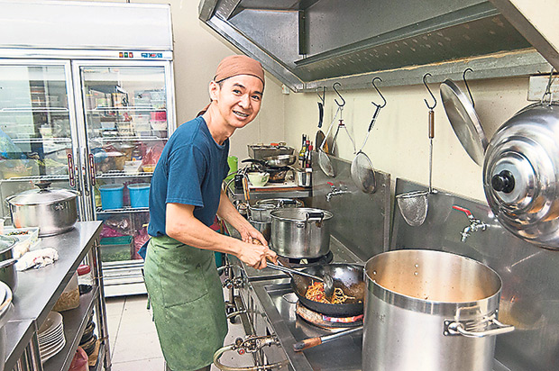 The chef Tan Kok Leong from Seed Natural Food Cafe loves to cook and uses only natural ingredients for all his cooking.