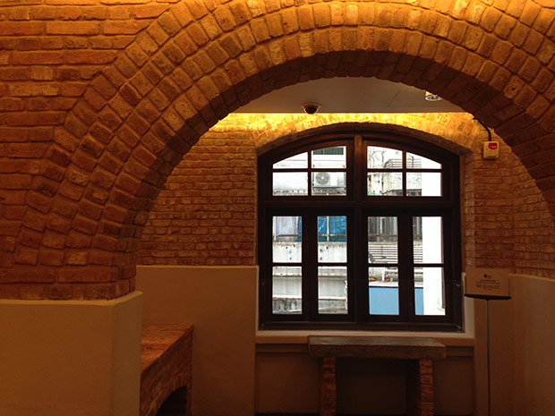 Some of the original fittings that have been maintained at Comix Home Base.