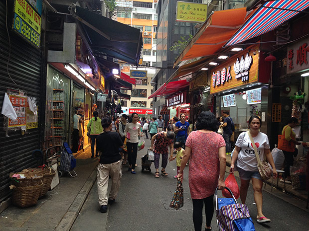Dive into everyday Hong Kong at Wan Chai’s busy market streets.