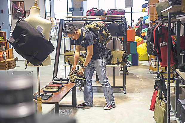 Local bag brand Greenroom136 is one of the vendors at LOKA.