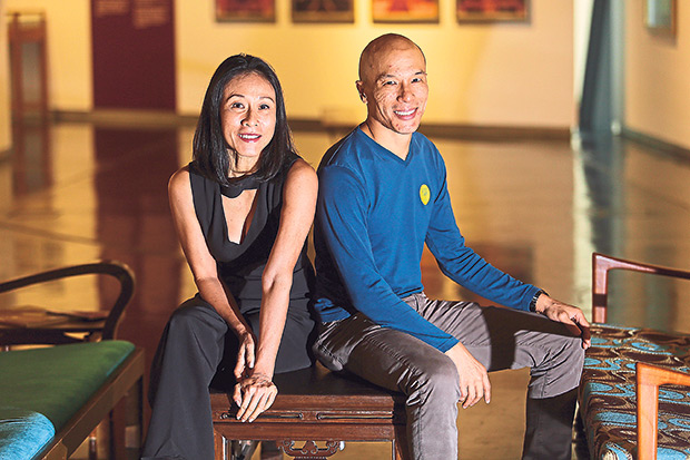 Tan Kheng Hua (left) and Lim Yu-Beng (right), the team behind the play Pearl of the Eastern & Oriental.