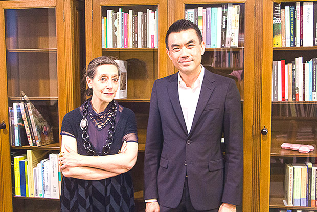 Best of East and West: Centre Pompidou’s Catherine David (left) and National Gallery Singapore’s Director Dr Eugene Tan (right).