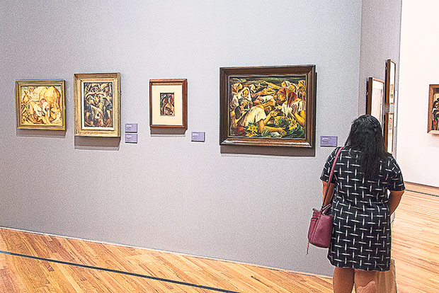 There is an intuitive flow of artists represented from one gallery to the next.