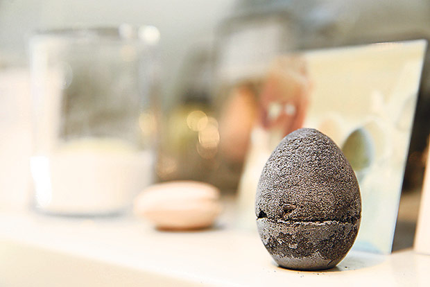 Shaped like an egg, this dehumidier is meant to be placed inside the refrigerator.