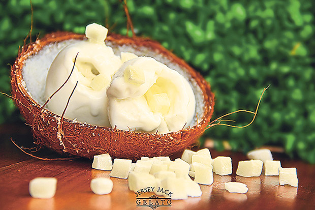 The coconut flavour comes in several variants, including a matcha mix and a gula Melaka version — the gula Melaka is provided to them by Peranakan restaurant Limablas.