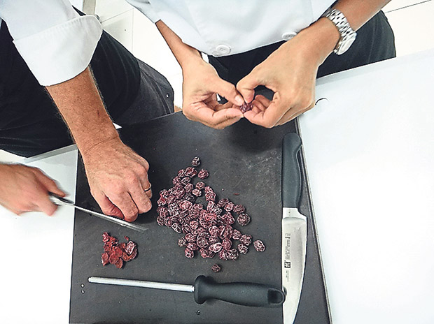 Preparing raw ingredients can be tedious work.