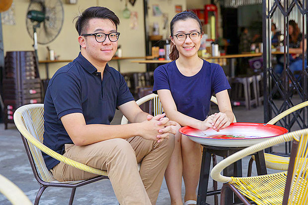 Iron House Kopitiam is run by the young couple, Wong Yun Soon and Tan Mei Syn.