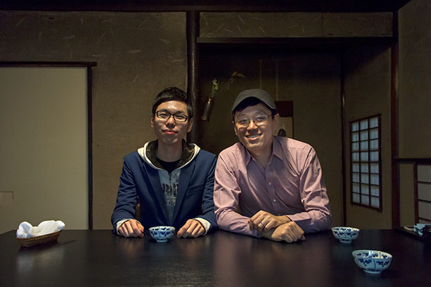 Masatoshi Sugai (left) is our guide to Kyoto’s food scene.