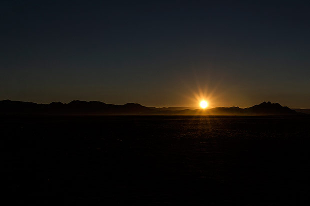 A stunning desert sunrise.