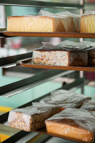 You can also pick up old fashioned butter cake and walnut cake from the shop.