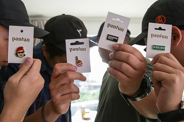 The mysterious foursome behind the incredibly clever Pantun Pins.
