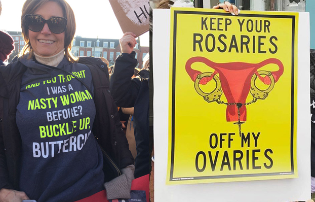 These protest messages in Amsterdam really capture the spirit of the day. ― Picture courtesy of Penny Vegter