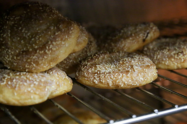 Bilal’s favourite is the sweet pie that is liberally covered with sesame seeds.