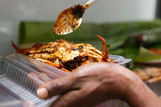 The much sought after crab masala with its fresh crab meat and spicy sauce.