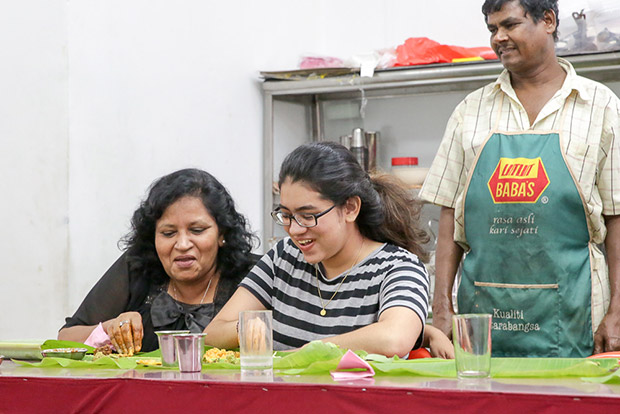 Shoba Raman (left) with her daughter is a regular at Puchong Mess.