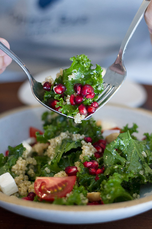 The Kale, Quinoa & Pomegranate Salad.