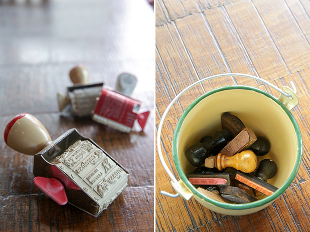 These Austrian-made teacher’s grading stamps have various designs including unique phrases (left). Keep those old chops as you can now reutilise them for your journal or even to decorate your letters (right).