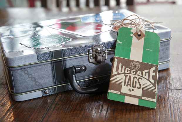 Vintage luggage tags for your travelling needs.
