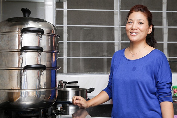 Sumnima prefers the original way to serve Momos, which is steamed.