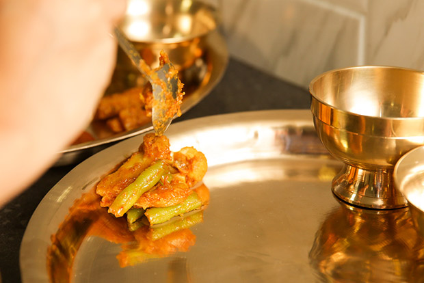 The arrangement for the Thakali set is important or else you will be mocked by others.