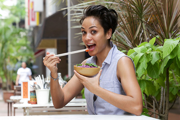 Katrina Taib serves up a Hawaiian childhood favourite of hers, the poke bowl at Rubberduck.