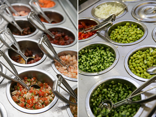 Ingredients are prepped daily to keep them fresh.