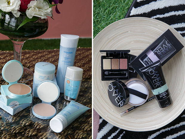 Wardah is one of the halal makeup brands you can find on Prettysuci’s site (left). Make Over has got you covered with products from eyes, face and lips (right).