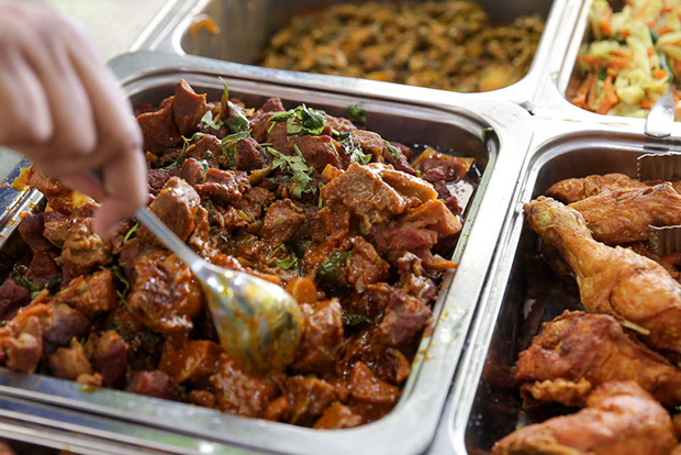 Additional vegetables and dishes can also be ordered from the counter.