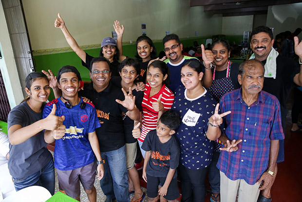 It’s all about family and friends at Bamboo Biryani (back row, left to right): Stellamary, Hazel Anne, Ronald Reagan, Komathie Lilly, Valbert James; (front row, left to right): Sumitra, Maximus Anthonia Raj, William Karnan, Princess Anne, Puspavalli, Fabiann, Manju and Mariapragasam.