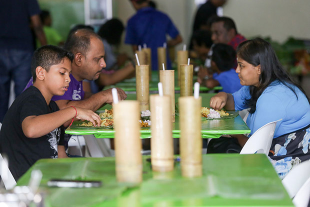 Families enjoy coming to Bamboo Biryani for a delicious meal.