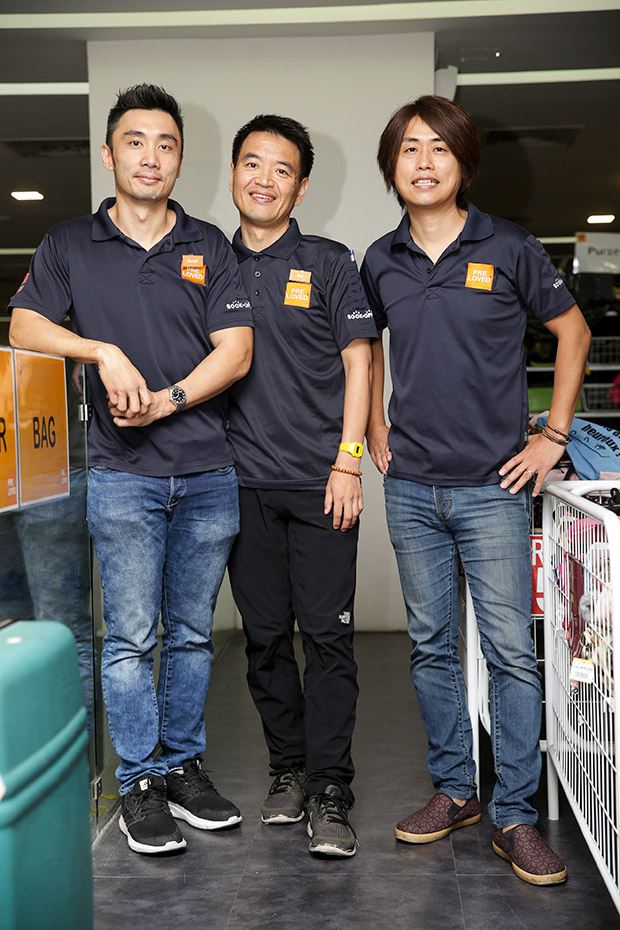 From left: Jalan Jalan Japan Store Manager Daniel Lee Chee Keong and Bok Marketing Directors Koji Onozawa and Daichi Shuzui.