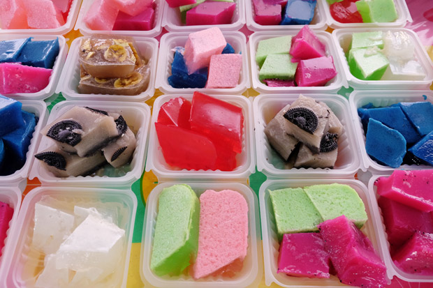 Colourful jelly available at the Ramadan Bazaar.