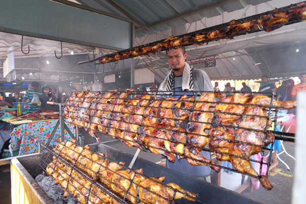 Ayam golek at Kampung Melayu Ramadan Bazaar.